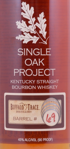 Buffalo Trace Single Oak Project Barrel #69 Kentucky Straight Bourbon Whiskey Releases Ninth 45,0%