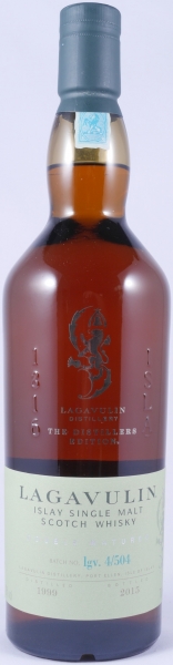 Lagavulin 1999 16 Years Distillers Edition 2015 Special Release lgv.4/504 Islay Single Malt Scotch Whisky 43.0%