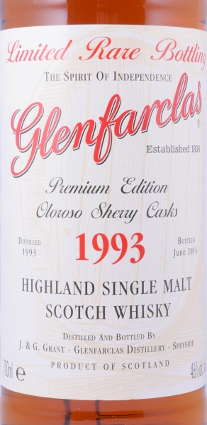 Glenfarclas 1993 21 Years Oloroso Sherry Casks Premium Edition Limited Rare Bottling Highland Single Malt Scotch Whisky 46,0%