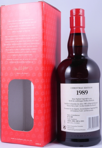 Glenfarclas 1989 26 Years Oloroso Sherry Casks Nos. 12820, 12831, 13014, 25670 Christmas Edition Highland Single Malt Scotch Whisky 46,0%