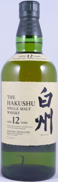 Hakushu 12 Years Japan Single Malt Whisky 43.0%