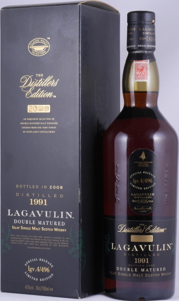 Lagavulin 1991 16 Years Distillers Edition 2008 Special Release lgv.4/496 Islay Single Malt Scotch Whisky 43.0%