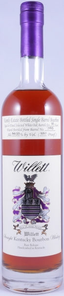 Willett 10 Years Single Barrel No. 7165 Family Estate Rare Release Kentucky Straight Bourbon Whiskey 60,55%