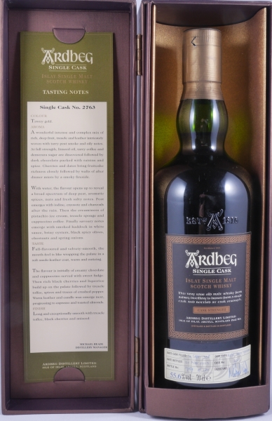 Ardbeg 1998 11 Years Refill Sherry Hogshead Cask No. 2763 Islay Single Malt Scotch Whisky Cask Strength 55,6%