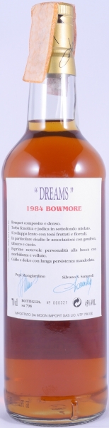 Bowmore 1984 15 Years Sherry Wood Cask Mongiardino Samaroli Dreams Moon Import Islay Single Malt Scotch Whisky 45.0%