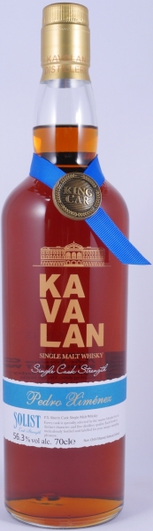 Kavalan Solist 2010 Pedro Ximenez Sherry Cask No. PX100714032A Release 2016 Taiwan Single Malt Whisky 56,3%