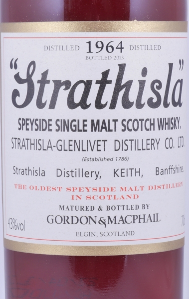 Strathisla 1964 49 Years First Fill Sherry Butt Gordon und MacPhail Speyside Single Malt Scotch Whisky 43,0%
