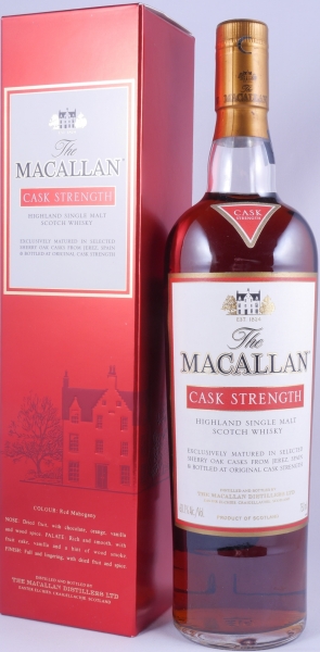 Macallan Cask Strength Sherry Oak Highland Single Malt Scotch Whisky Remy Cointreau USA 60.1%