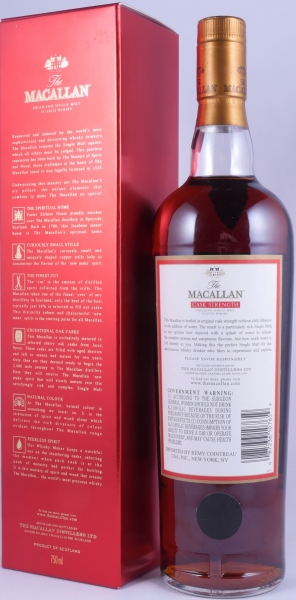 Macallan Cask Strength Sherry Oak Highland Single Malt Scotch Whisky Remy Cointreau USA 60.1%