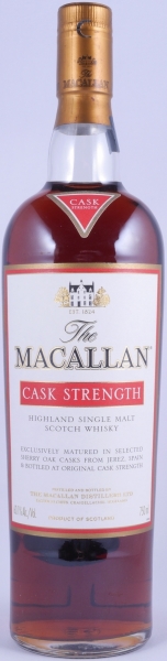 Macallan Cask Strength Sherry Oak Highland Single Malt Scotch Whisky Remy Cointreau USA 60.1%