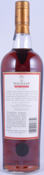 Macallan Cask Strength Sherry Oak Highland Single Malt Scotch Whisky Remy Cointreau USA 60.1%