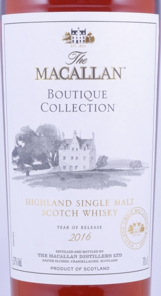 Macallan Boutique Collection Release 2016 Batch No. 1 Highland Single Malt Scotch Whisky Cask Strength 57,0%