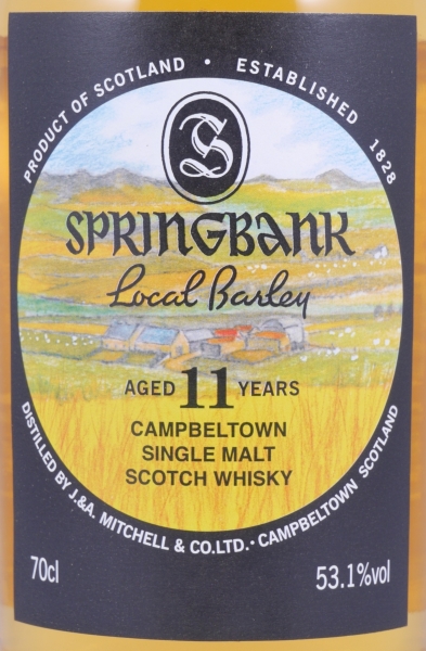 Springbank 2006 11 Years Local Barley Release 2017 Bourbon Casks Campbeltown Single Malt Scotch Whisky Cask Strength 53.1%