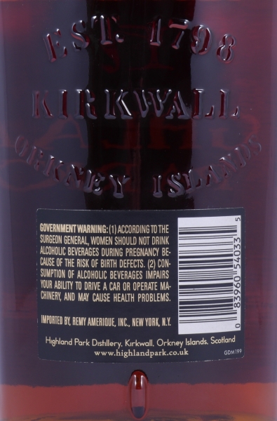 Highland Park 25 Years Release 2004 Sherry Casks Remy Amerique New York Orkney Islands Single Malt Scotch Whisky 50,7%