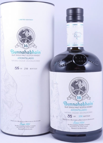 Bunnahabhain 2000 16 Years Amontillado Sherry Cask Feis Ile 2016 Limited Edition Islay Single Malt Scotch Whisky 54.1%