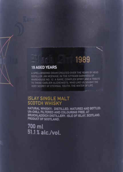 Bruichladdich Black Art 1989 19 Years First Limited Edition Release 2009 Islay Single Malt Scotch Whisky Cask Strength 51,1%