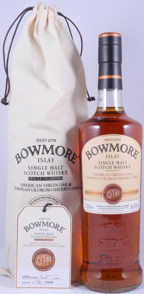 Bowmore American Virgin Oak and First Fill Oloroso Sherry Butt Feis Ile 2016 Limited Edition Islay Single Malt Scotch Whisky 54.9%