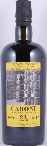 Velier Caroni 1994-2017 23 Years 36th Release Guyana Stock Double Maturation 100° Proof HTR Heavy Trinidad Rum 57.18%