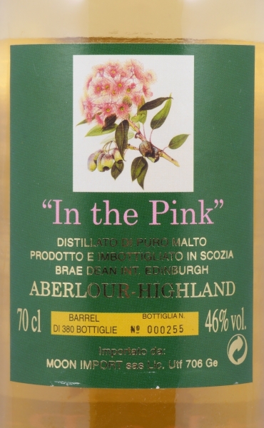 Aberlour 1989 11 Years Oak Cask In The Pink Moon Import Speyside Single Malt Scotch Whisky 46.0%