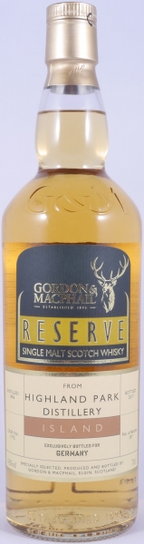 Highland Park 1996 21 Years Refill American Hogshead Cask No. 1772 Gordon und MacPhail Reserve Orkney Islands Single Malt Scotch Whisky 46,0%