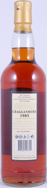 Cragganmore 1985 21 Years Bourbon / Tempranillo Rioja Cask Finish Murray McDavid Mission Gold Speyside Single Malt Scotch Whisky 55,6%