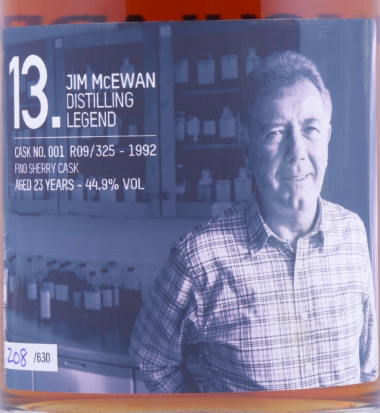 Bruichladdich 1992 23 Years Fino Sherry Cask No. 001 R09/325 The Laddie Crew Valinch No. 13 Jim McEwan Islay Single Malt Scotch Whisky 44,9%