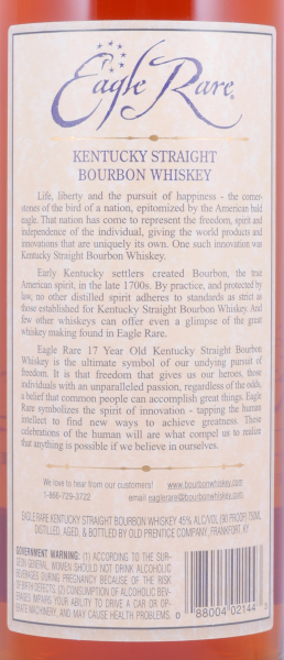 Eagle Rare 1988 17 Years Fall of 2007 Buffalo Trace Antique Collection Kentucky Straight Bourbon Whiskey 45,0%
