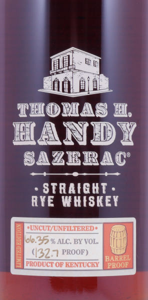 Thomas H. Handy Sazerac 1998 Fall of 2006 Buffalo Trace Antique Collection Kentucky Straight Rye Whiskey 66.35%