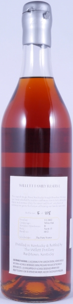 Willett 2002 6 Years Single Barrel No. 6812 Silver Wax Sealed Family Estate Rare Release Kentucky Straight Bourbon Whiskey 56,1%