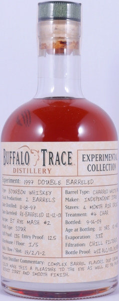 Buffalo Trace 1997 11 Years Double Barreled 7. Release Experimental 2009 Collection Bourbon Whiskey 45,0%