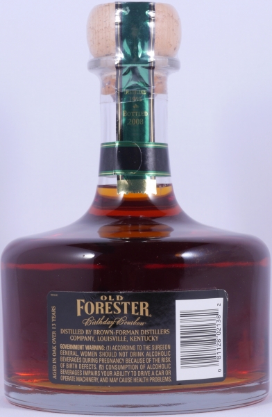 Old Forester Spring 1995 13 Years Bottled 2008 Birthday Edition 8th Release Kentucky Straight Bourbon Whiskey 47.0%