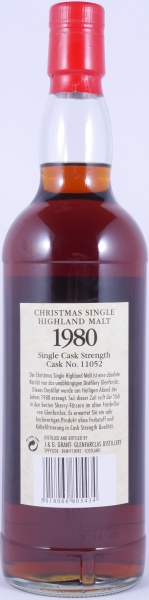 Glenfarclas 1980 21 Years Christmas Limied Edition Sherry Cask No. 11052 Highland Single Malt Scotch Whisky Cask Strength 54.3%