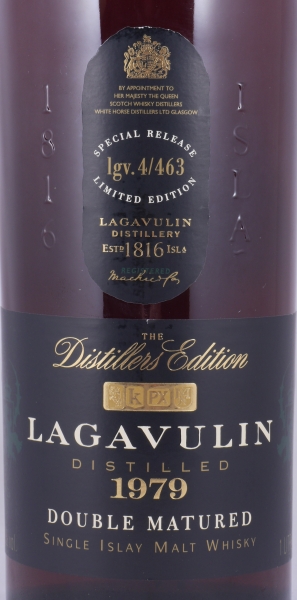 Lagavulin 1979 18 Years Distillers Edition 1997 1st Special Release lgv.4/463 Islay Single Malt Scotch Whisky 43.0% 1.0L