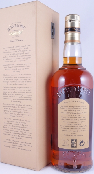 Bowmore 1991 16 Years Port Cask Limited Edition Bottling Islay Single Malt Scotch Whisky Cask Strength 53,1%