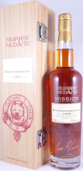 Bunnahabhain 1976 31 Years Oloroso Sherry Casks Murray McDavid Mission Edition Islay Single Malt Scotch Whisky 51.9%