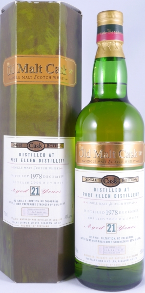 Port Ellen 1978 21 Years Oak Cask Douglas Laing Old Malt Cask Islay Single Malt Scotch Whisky 50.0%