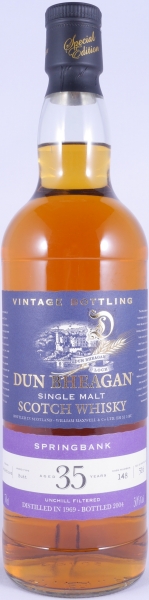 Springbank 1969 35 Years Sherry Butt Cask No. 148 Dun Bheagan Special Edition Campbeltown Single Malt Scotch Whisky 50.0%