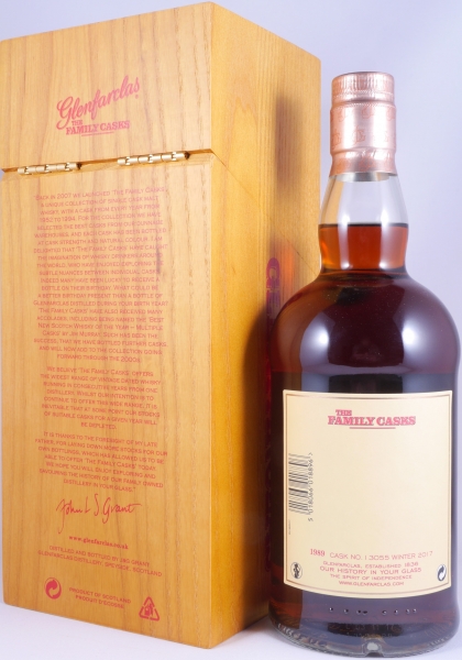 Glenfarclas 1989 27 Years The Family Casks First Fill Sherry Butt Cask No. 13055 Highland Single Malt Scotch Whisky 52,4%