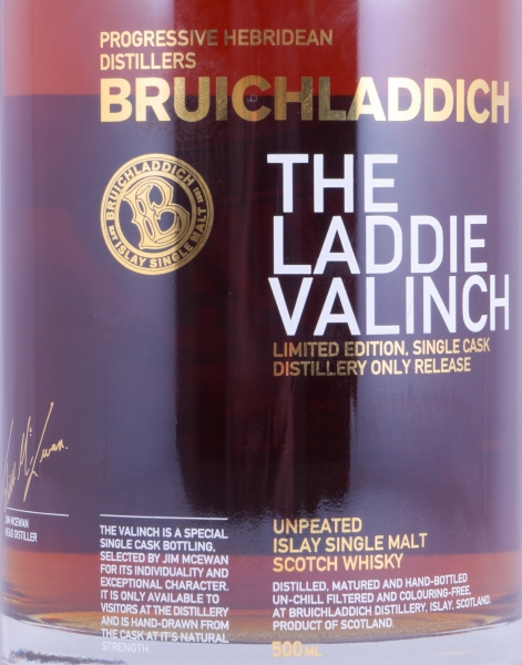 Bruichladdich 1992 22 Years Pedro Ximénez Sherry Cask No. 11 R10/130 The Laddie Crew Valinch No. 09 James McColl Islay Single Malt Scotch Whisky 50.7%