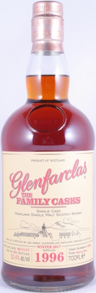 Glenfarclas 1996 21 Years The Family Casks First Fill Sherry Butt Cask No. 1498 Highland Single Malt Scotch Whisky 52,4%