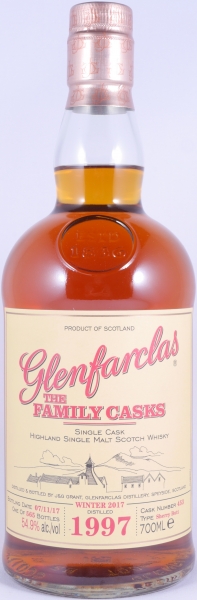 Glenfarclas 1997 20 Years The Family Casks First Fill Sherry Butt Cask No. 453 Highland Single Malt Scotch Whisky 54,9%