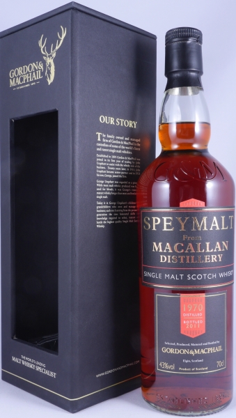 Macallan Speymalt 1970 41 Years First Fill Sherry Cask Gordon und MacPhail Highland Single Malt Scotch Whisky 43,0%