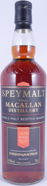 Macallan Speymalt 1970 41 Years First Fill Sherry Cask Gordon und MacPhail Highland Single Malt Scotch Whisky 43,0%