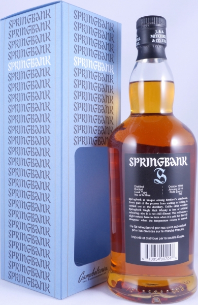 Springbank 1999 16 Years Refill Sherry Cask Campbeltown Single Malt Scotch Whisky Cask Strength 55.7%