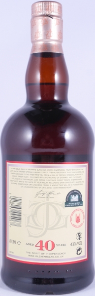 Glenfarclas 40 Years Oloroso Sherry Casks Warehouse Limited Edition Release 2017 Highland Single Malt Scotch Whisky 43.0%