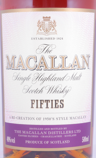 Macallan Fifties 1950s Limited Travel Range Highland Single Malt Scotch Whisky 40,0%