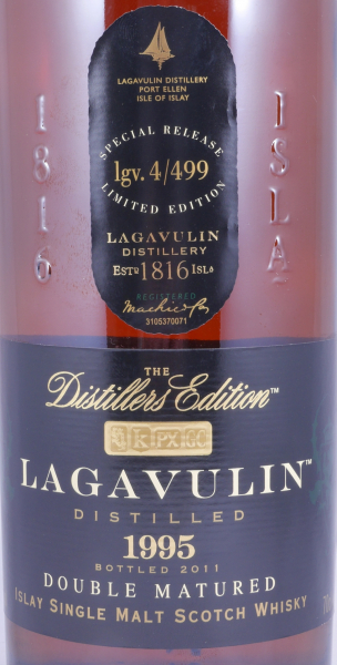 Lagavulin 1995 16 Years Distillers Edition 2011 Special Release lgv.4/499 Islay Single Malt Scotch Whisky 43,0%