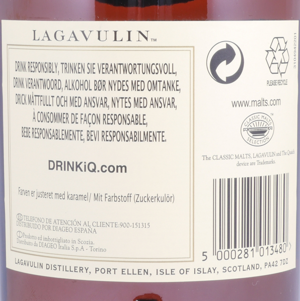 Lagavulin 1995 16 Years Distillers Edition 2011 Special Release lgv.4/499 Islay Single Malt Scotch Whisky 43,0%