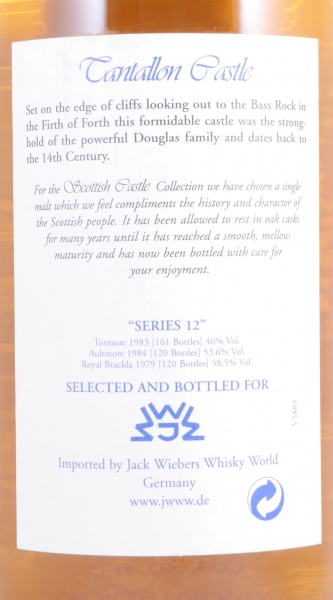 Royal Brackla 1979 25 Years Oak Cask No. 4133 Jack Wiebers Scottish Castles Collection Highland Single Malt Scotch Whisky 58.5%