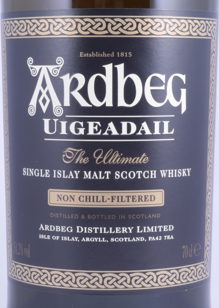 Ardbeg Uigeadail Relrase 2004 Islay Single Malt Scotch Whisky Traditional Strength 54.2%